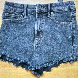 Women's Black Denim Shorts